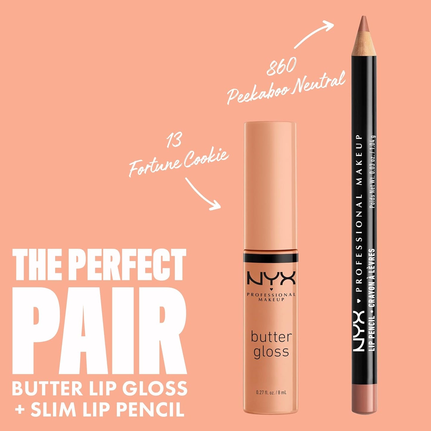 NYX PROFESSIONAL MAKEUP Butter Gloss, Non-Sticky Lip Gloss - Fortune Cookie (True Nude)
