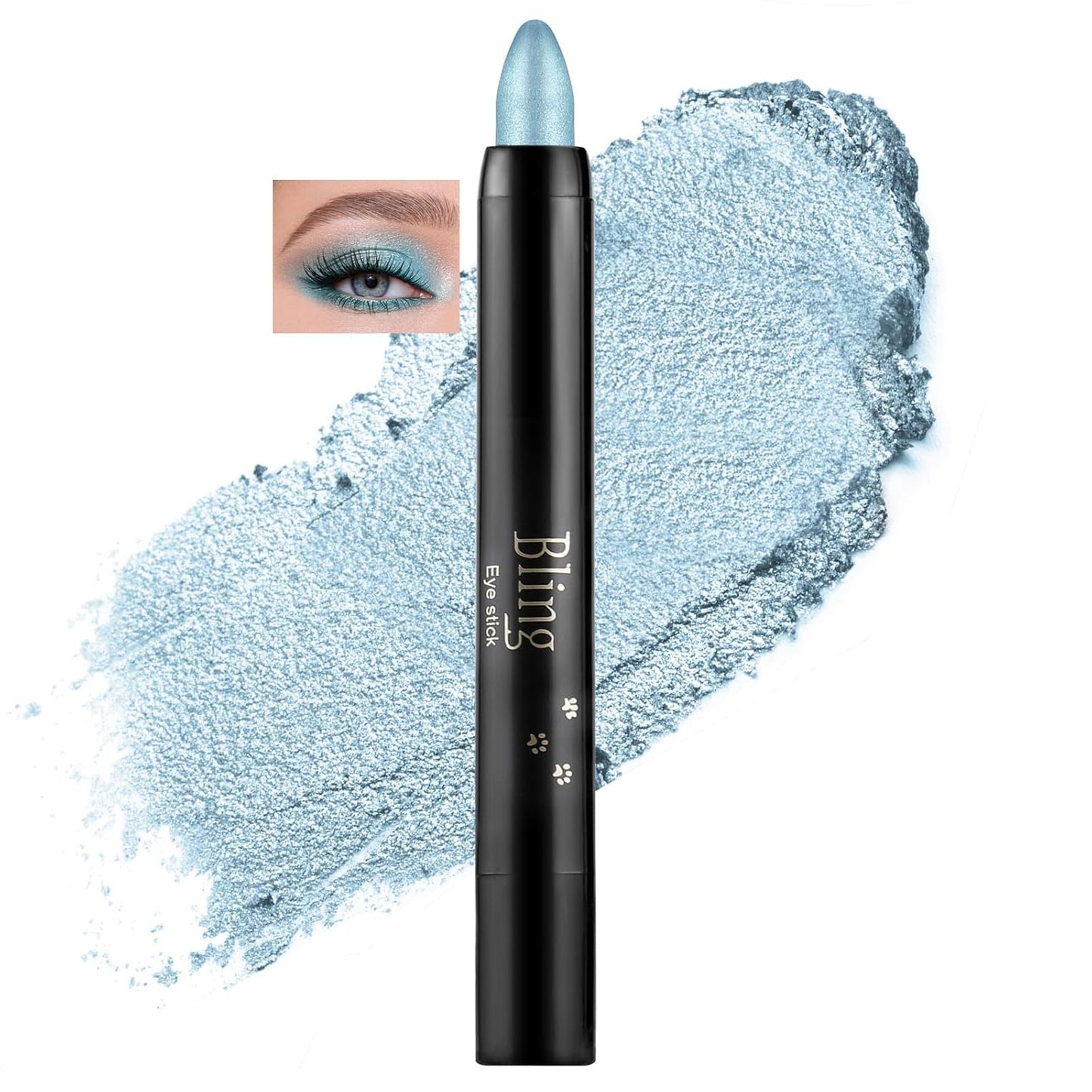Boobeen Eyeshadow Pencil Crayon Waterproof Stick Shimmer Cream Pen - Create Glitter Eye Makeup, Easy to Use
