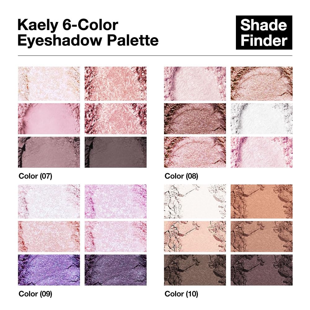6 Colors Mini Nude Brown Neutral Eye Shadow Palette Makeup for Older Women, Matte Shimmer Eyeshadow Palette Highly Pigmented Waterproof, paleta de sombras de ojos, Vegan & Cruelty-free, 10