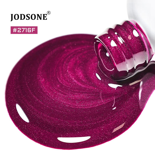 JODSONE 16.5ml Cat Eye Gel Nail Polish Glitter Claret Magnetic Reflective Translucent Need U V Curing at Home DIY Design