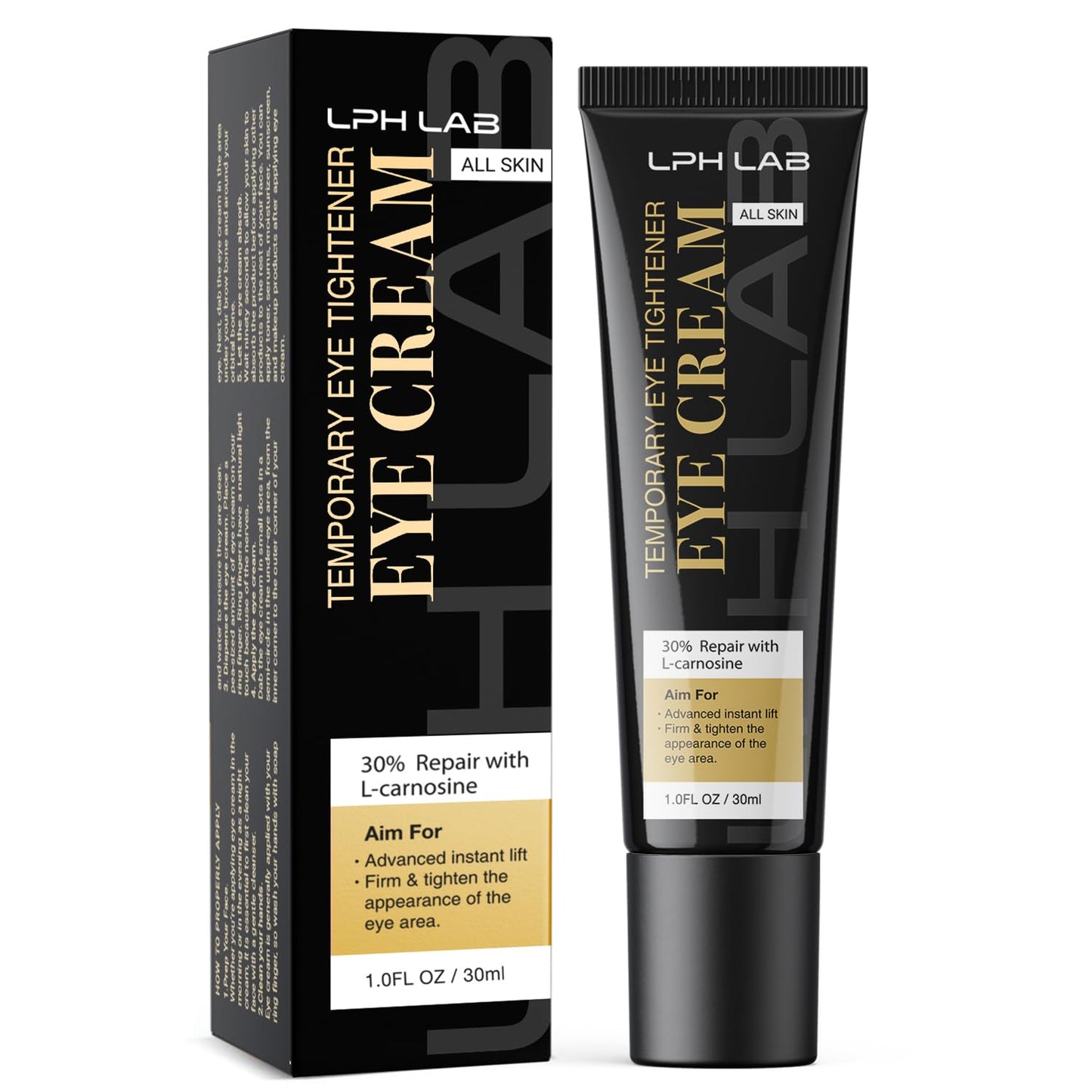 Temporary Eye Tightener Eye Cream for Under-Eye Bags, Dark Circles & Puffiness, Anti Aging Fine Lines, Firm That Delicate Skin Under Your Eyes, 30Ml