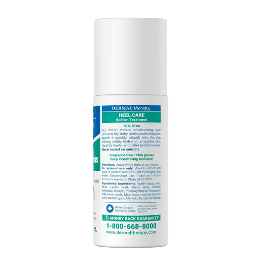 Dermal Therapy Heel Care Liquid Roll-On – Intensive Moisturizing & Repair for Cracked Heels, Dry & Rough Skin – Fast-Absorbing, Mess-Free Application – Hydrating Foot Care Treatment