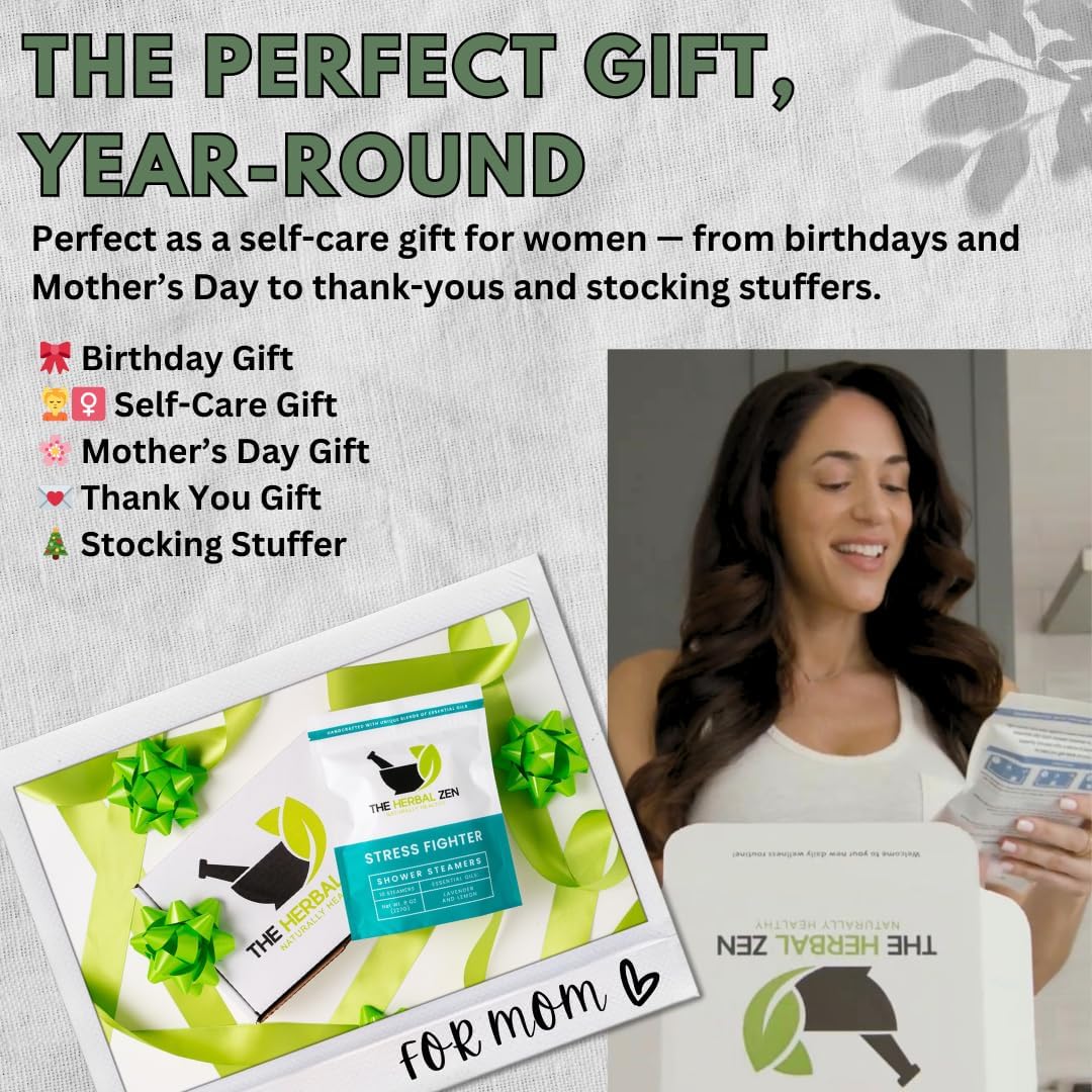 Stress Fighter Shower Steamers Aromatherapy with Essential Oils, Made in The USA Shower Bombs, Shower Bomb Aromatherapy, Relaxing Gifts for Women, Spa Day Gift, Mothers Day Gift