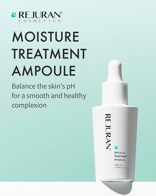 REJURAN® Moisture Treatment Ampoule, c-PDRN® - Deep Hydrating Face Serum for Instant & Long-Lasting Moisture, Soothing, Skin Barrier Boost, Moisture Lock with PDRx. Korean Skin Care (1.01 fl oz)