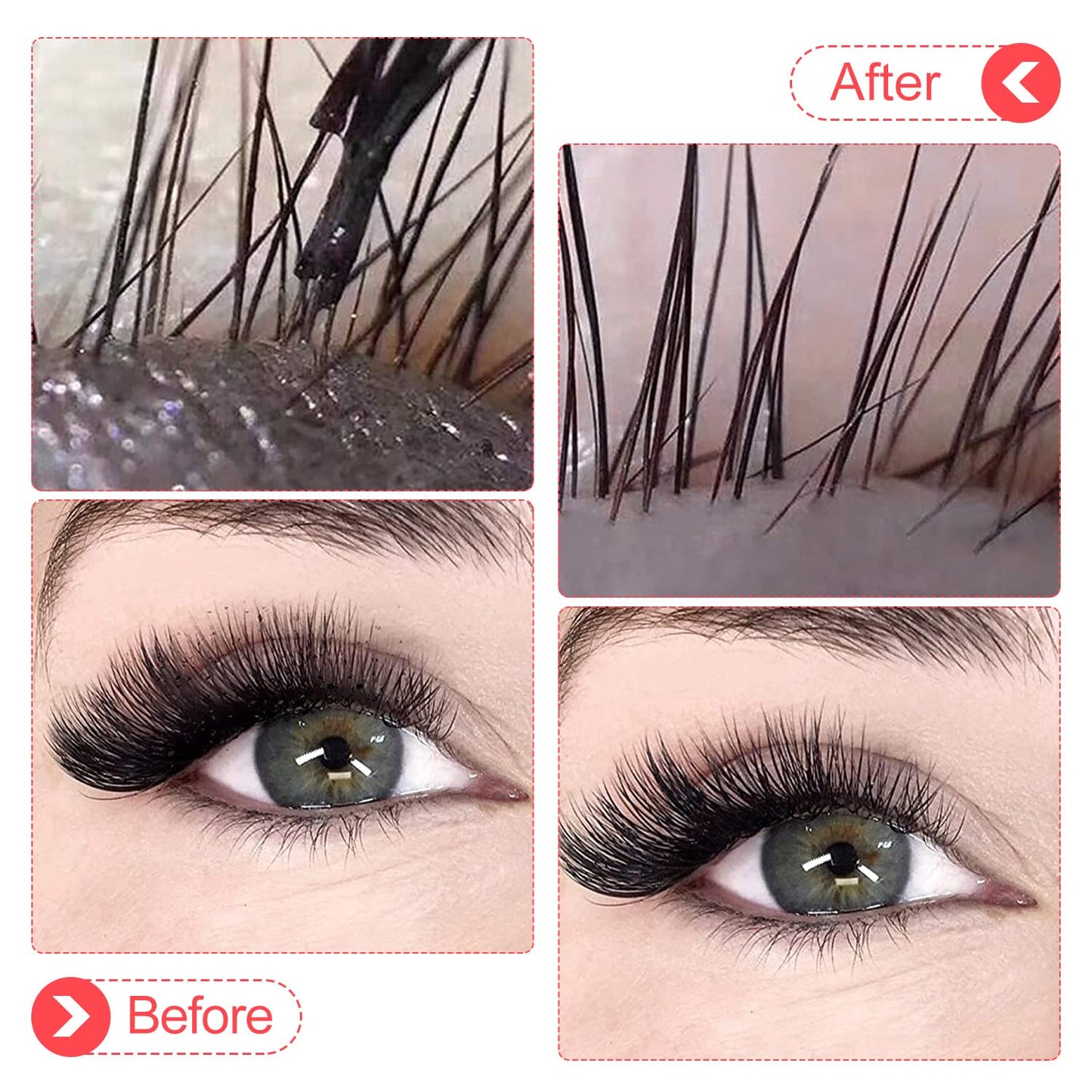 Eyelash Cleanser Concentrate 200ml Strawberry Professional Lash Shampoo Foaming Cleanser DIY Non-lrritating Wash for Extensions Lashes with Salon Home Care-Makes 40 Bottles