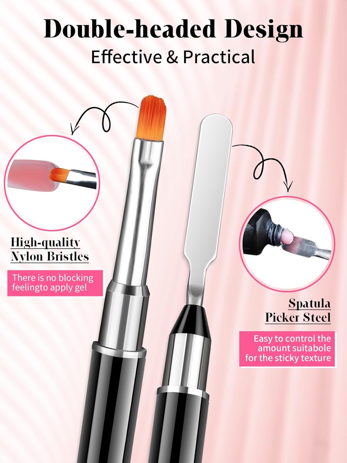 EBANKU Poly Gel Nail Forms Kit for Toes - 150PCS Reusable Dual Toenail Forms for Builder Gel, Toe Nail Kit with 2.5oz Slip Solution, Brush, File, 5PCS Clips - 15 Sizes