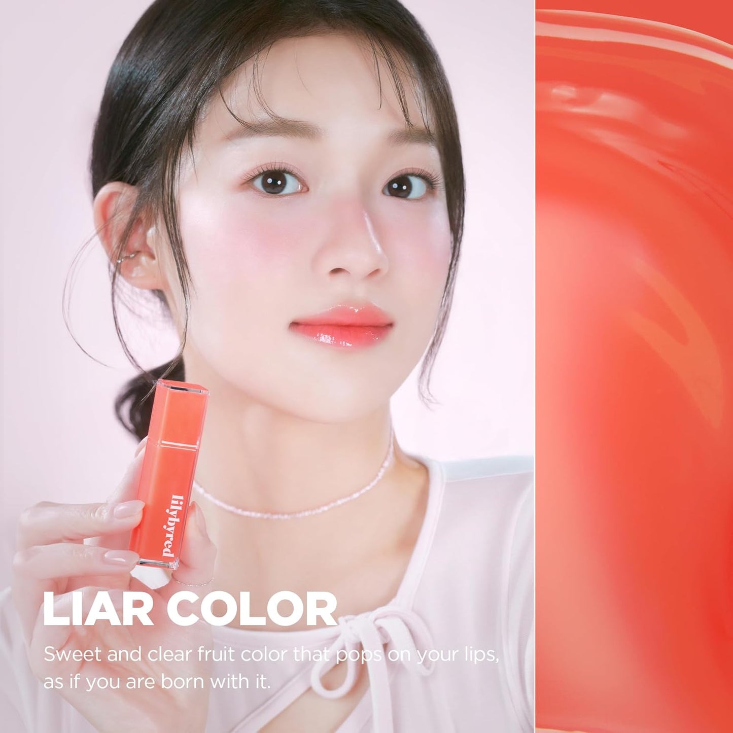 lilybyred Bloody Liar Coating Tint | Korean Glossy Lip Stain, Vivid & Juicy Color, Syrupy Shine, Moisturizing, Long-Lasting & Smudge-Proof, Non-Sticky, Lightweight, 0.14 oz. (01 Soft Apricot)