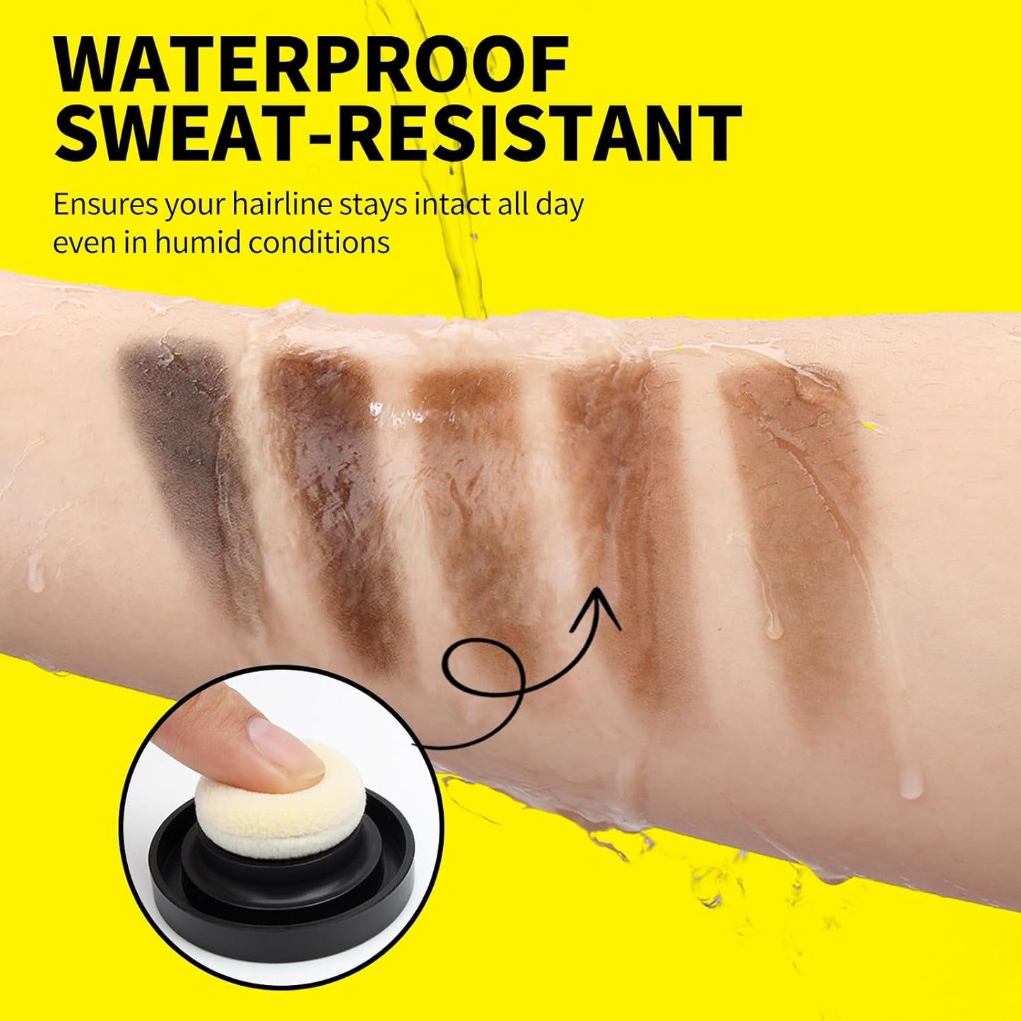 Sevich Hairline Powder 10g Large Capacity,Instantly Conceals Hair Loss,Root Touch up Powder,Hair Shadow Toppers for Women & Men Thinning Gray Hair,48H Makeup Lasting,1 Box = 2.5 Boxes,Medium Brown