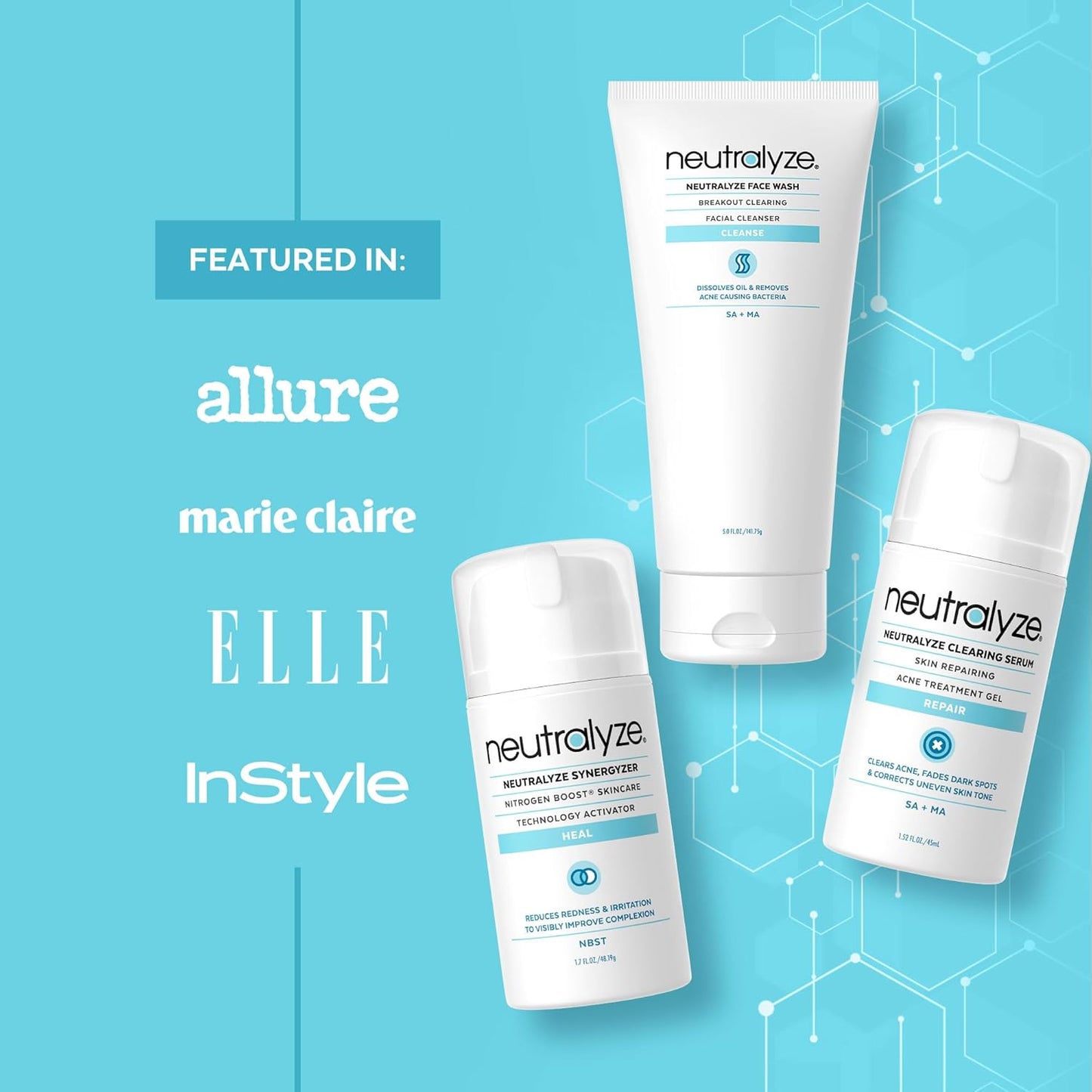 Moderate To Severe Acne Treatment Kit 2.0 - Maximum Strength Acne Kit, 2% Salicylic Acid, 2% Mandelic Acid & Nitrogen Boost Skincare Technology - Acne Treatment for Teens & Adults (90+ Day)