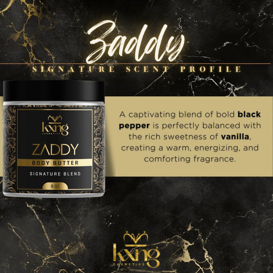 KXNG Cosmetics, Body Butter, Organic Skin Care for Men and Women, Body Moisturizer Lotions and Creams, Raw Shea Butter, Cocoa Butter, Mango, Coconut Oil, Hand, Foot, All Skin Types (Zaddy XL)