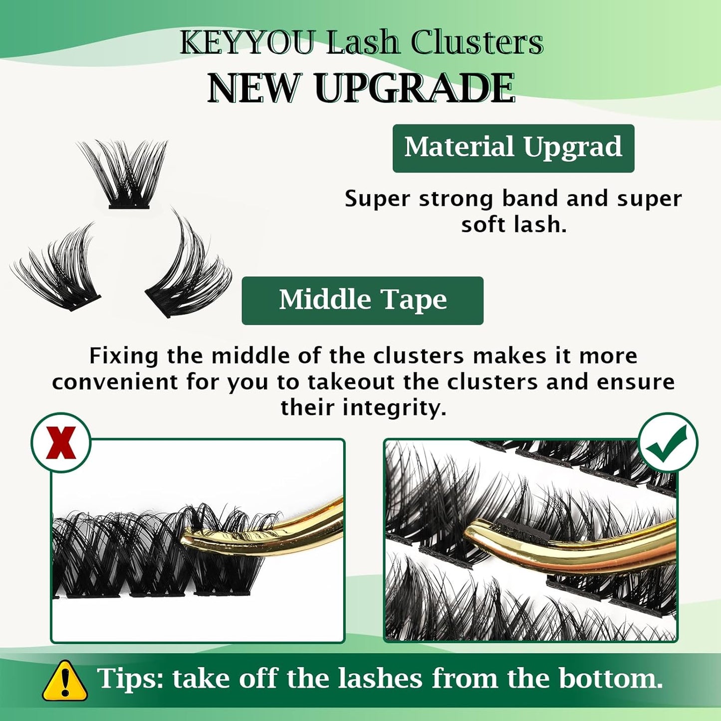 Lash Clusters,96 Pcs Cluster Lashes Y07 D Curl 8-18MIX DIY Lash Extensions Eyelash Clusters,KEYYOU Volume Wispy Individual Lashes Soft&Comfortable Easy DIY at Home(Y07,D-8-18MIX)