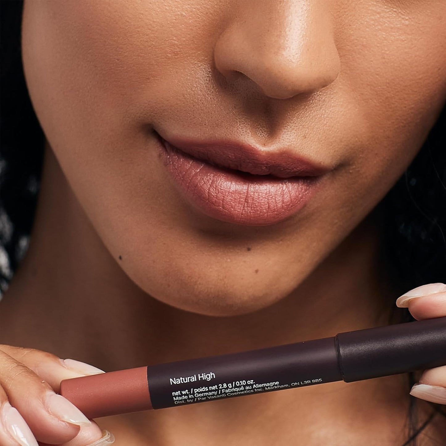 VASANTI Cosmetics Matte Crush Lipstick Pencil (Natural High - Nude Beige) - Long lasting, Water resisitant & Smudge proof - High Pigmented, Soft Matte Lip Liner Makeup