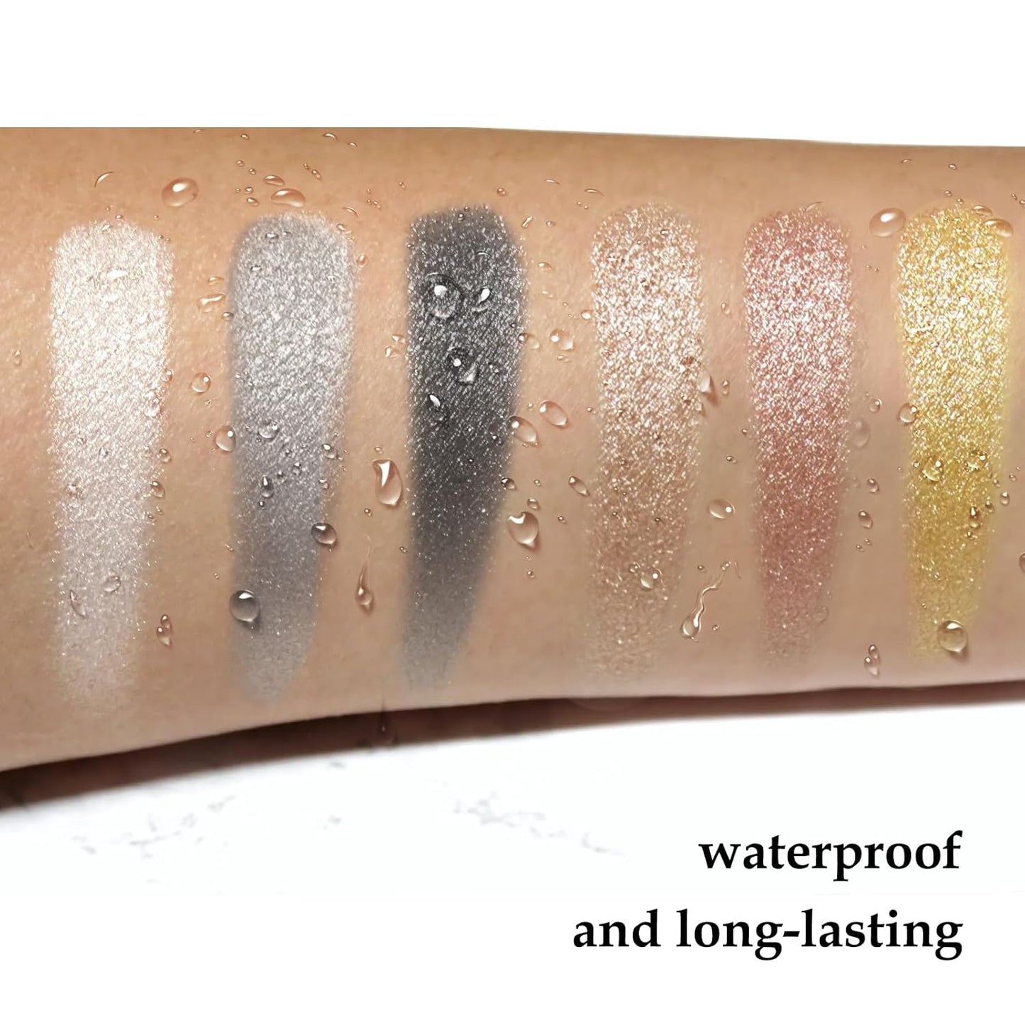 Boobeen 6PCS Cream Eyeshadow Sticks - Waterproof Eyeshadow Pencil Crayons - Eye Brightener Stick Shimmer Pens - Create Glitter Eye Makeup - Easy to Use