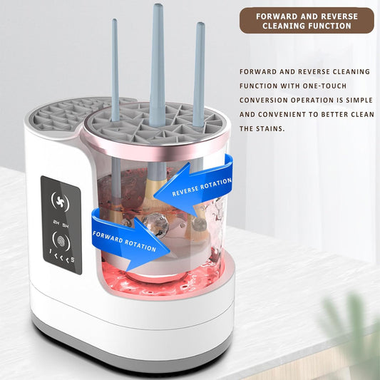 3 IN 1 Electric Makeup Brush Cleaner, Electric Cleaning and Quick Drying Makeup Brushes for Lazy Families, Automatic Makeup Brush Cleaning Tool with Drying Function for Makeup Brushes