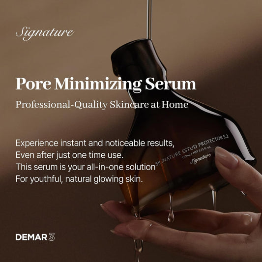 Signature ESTUD Protector - Face serum Pore minimizer Niacinamide Serum (2%), 1.69 fl oz, Pore care Serum for Face, Even Skin Tone, Korean Skin care Glass Skin, Centella Asiatica Pore Ampoule