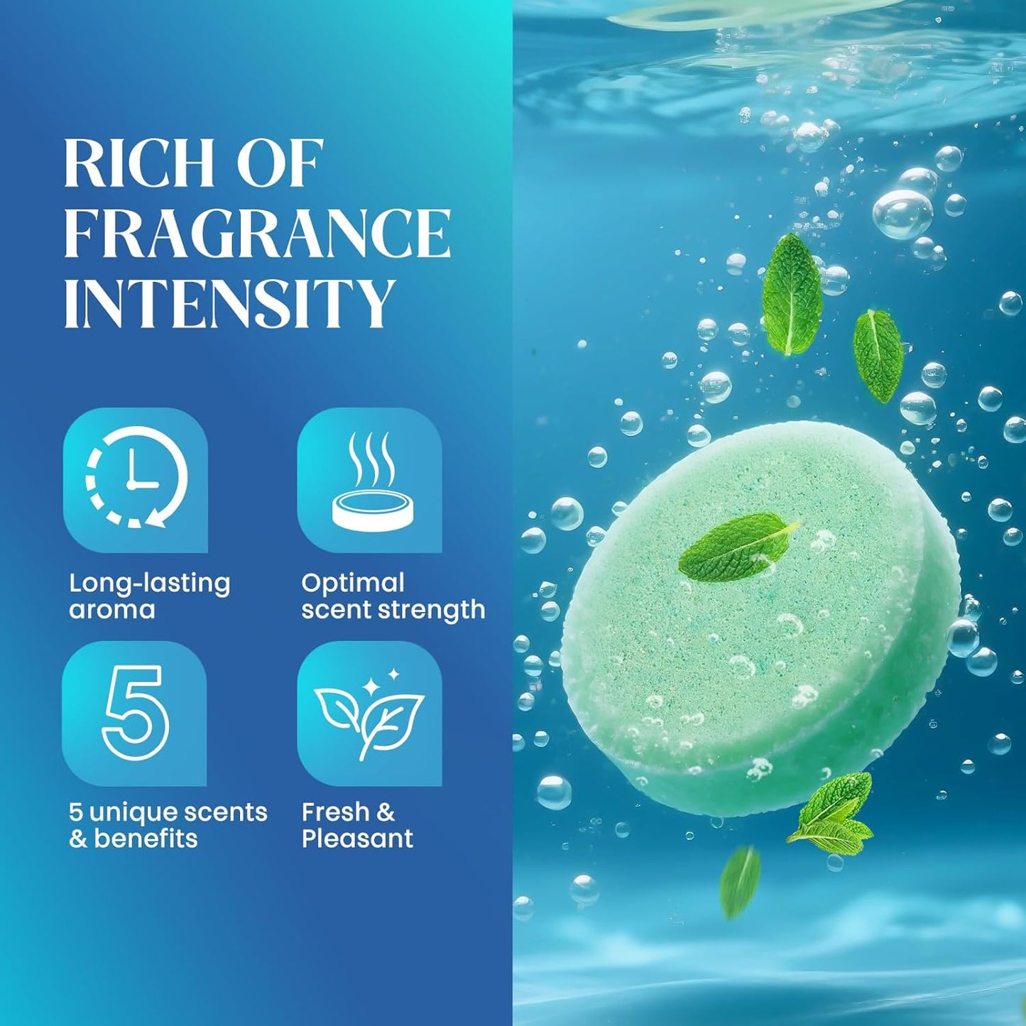 Shower Steamers Aromatherapy, Birthday Gifts for Men Teen, Stocking Stuffers White Elephant Christmas Gift for Adults, Natural Essential Oils Bath Bombs Relaxation SPA – 15 Tablets