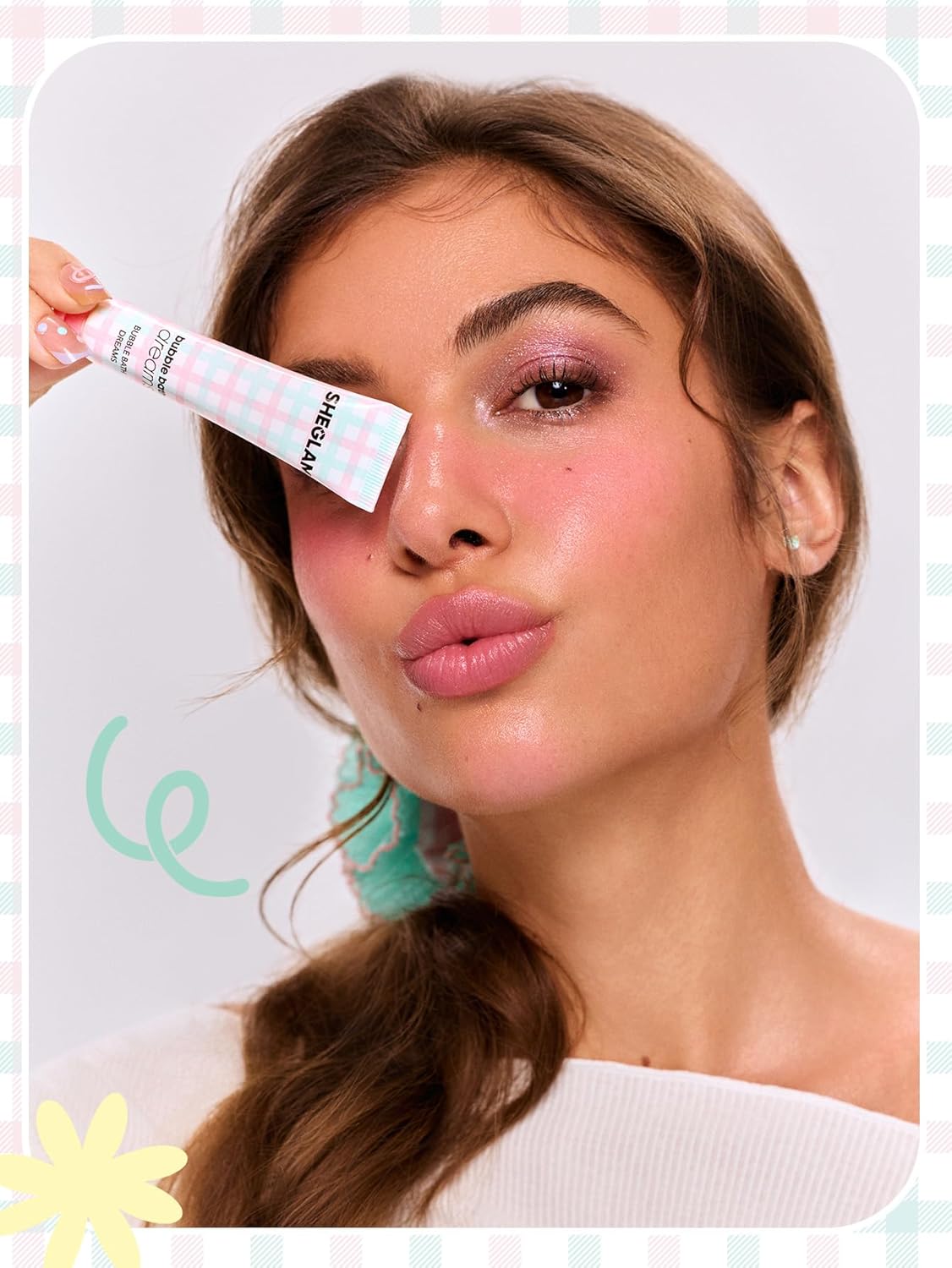 SHEGLAM Bubble Kiss Lip Balm Semi-Matte Nourishing & Hydrating Moisturizing Lip Balm - Bubble Tea