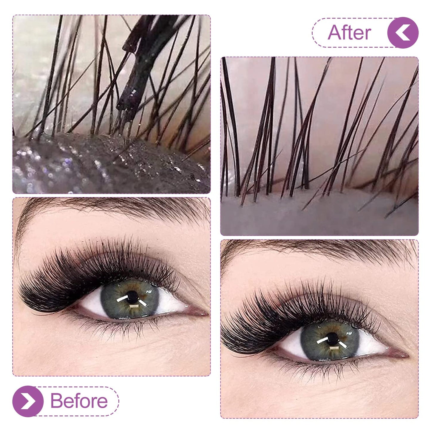 Eyelash Cleanser Concentrate 200ml Lavender Professional Lash Shampoo Foaming Cleanser Lash Wash Concentrate for Extensions Lashes with Salon Home Care-Makes 40 Bottles