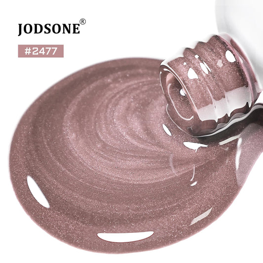 JODSONE 16.5ml Cat Eye Gel Nail Polish Light Brown Single Colors for Holographic Glitter Cat Eye Reflective Translucent Need U V Lamp