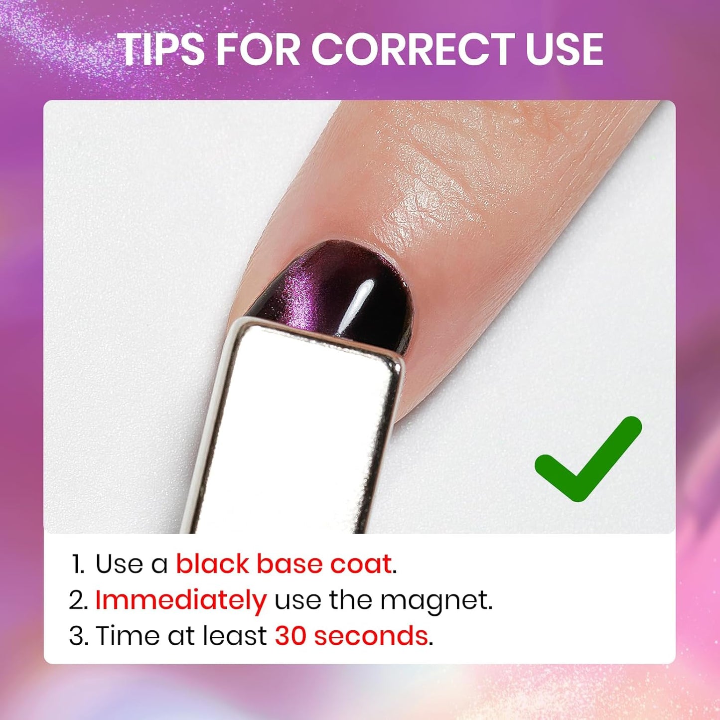 Magnetic Nail Polish Quick Dry Cat Eye Nail Polish Non Gel for Fingernail Air Drying Fast Lacquer Manicure Gift For Women Girls 16ml, 0.54fl oz