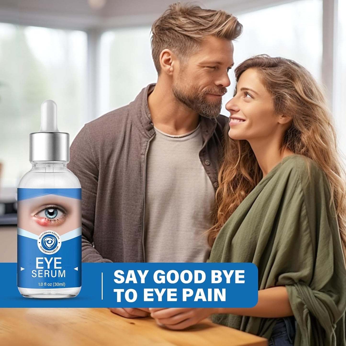 Eye Treatment, Effective Eye Serum for Chalazion and Blepharitis Treatment, 30mL Gentle Lash and Eye Cleanser, Blue