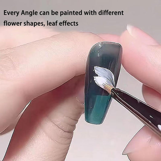 Nail Brush for Drawing Petals and Butterflies, Watercolor Paint Brushes for Oil Painting, Acrylic Paint Brushes（1 PACK） (dark brown)