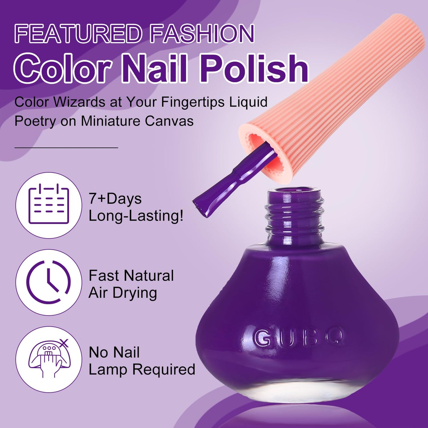 Major Dijit Indigo Quick Dry Regular Nail Polish - Nail Art Lacquer, 0.41 Fl Oz