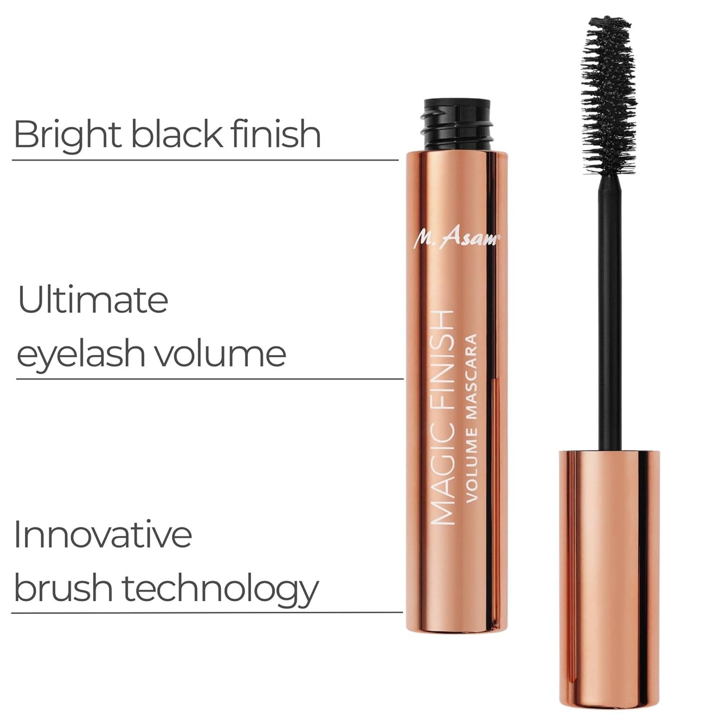 M. Asam MAGIC FINISH Gift Set With XXL Make Up Mousse (1.69 Fl Oz) 4in1 Primer, Foundation, Concealer & Powder + Mascara (0.33 Fl Oz) For XXL Volume & Intense Color With Exclusive Make Up Bag (1pc.)