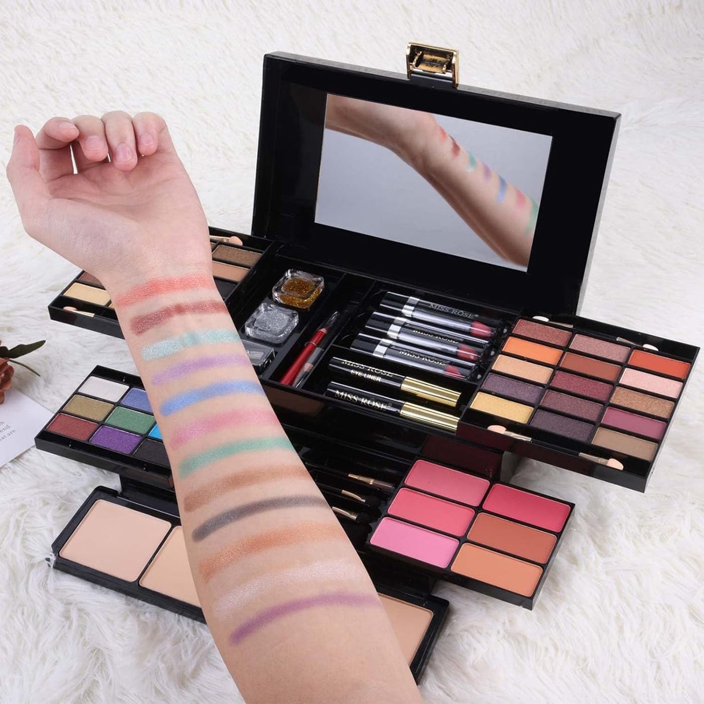 M 58 Color Professional Makeup pallet, Makeup Kit for Women Full Kit, All In One Makeup Kit Set, Makeup Gift Set for women girls (331N)
