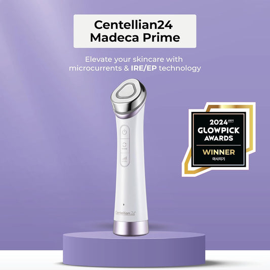 Centellian 24 Madeca Prime Facial Toning Device - 3-in-1, Glowing Glass Skin, Better Absorption, Ultra Light. Microcurrent, Premium Korean Skin Care.