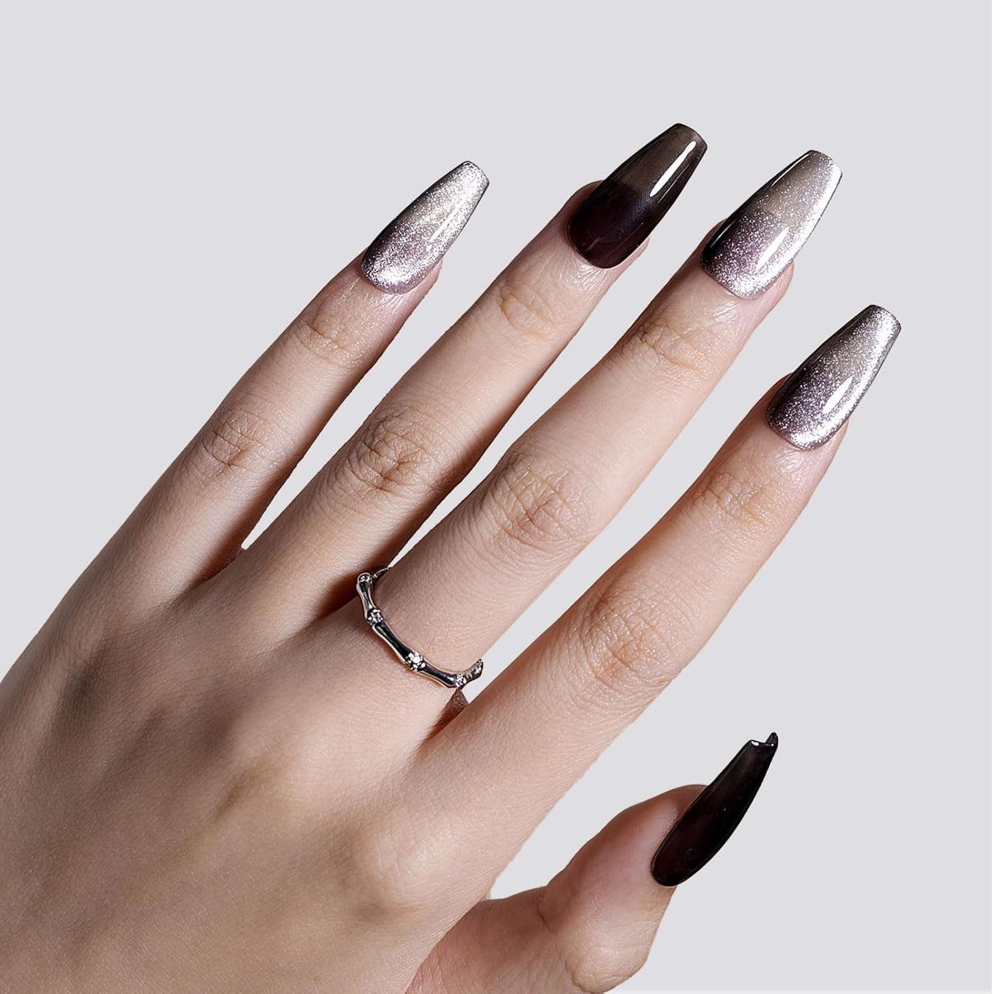 Gellen Black Gel Nail Polish 18ML 1Pc Sheer Classic Black Gel Polish Soak off UV Light Translucent Nail Polish Salon DIY Nail Art Manicure at Home Christmas Gifts, 0.61 Fl Oz