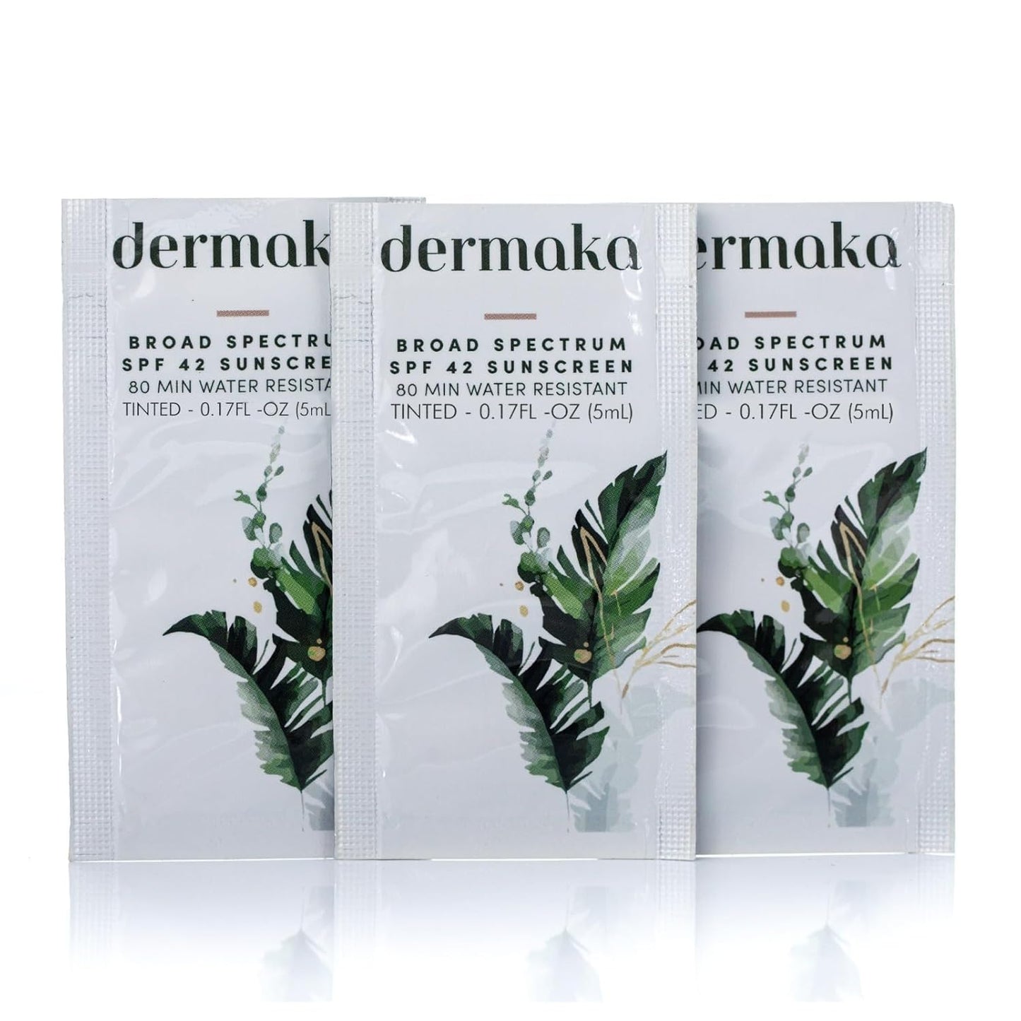 Mineral Tinted Sunscreen SPF 42 for Face – 5ml 25 Packets with Zinc Oxide & Titanium Dioxide – Water Resistant 80 Min – Moisturizes & Soothes – Beach Must Haves, Travel Essentials, Party Favor