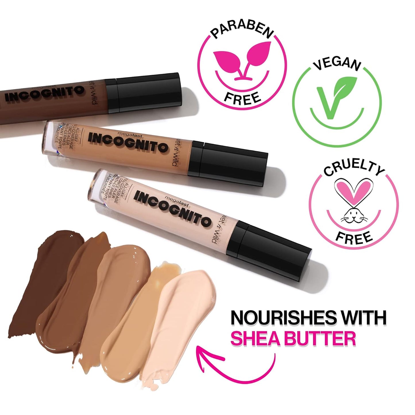 wet n wild Mega Last Incognito All-Day Full Coverage Liquid Matte Concealer Deep Sand, (1114055)