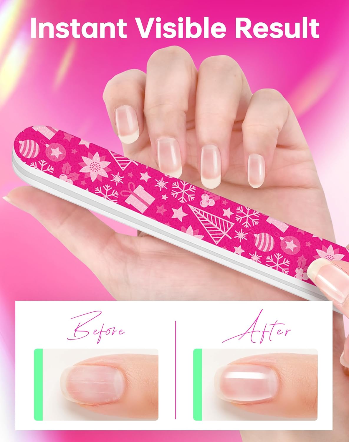 Maryton Nail Buffer for Natural Nails, Unique Gifts for Women, Ultra Shine Buffing Files Nail Care Kit Gifts for Her, 3Pcs