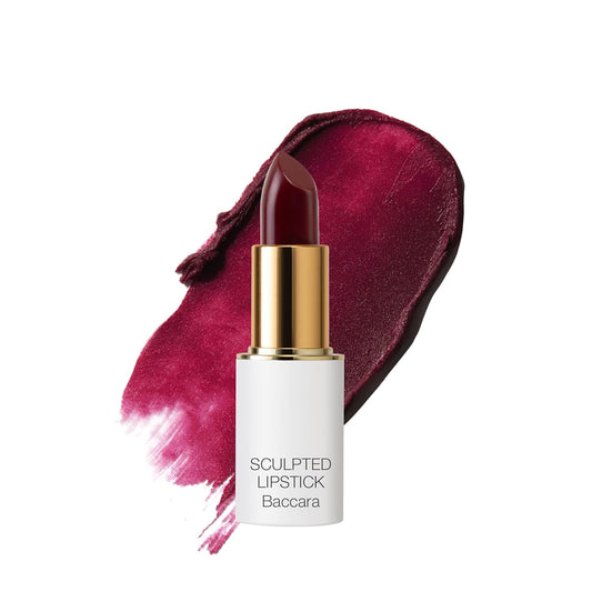 Ogee Full Bloom Sculpted Lipstick (Bacarra - Deep Wine) - Long Lasting Organic Lipstick with Jojoba Oil & Micro Hyaluronic Acid - 70% Organic Ingredients & Made in USA