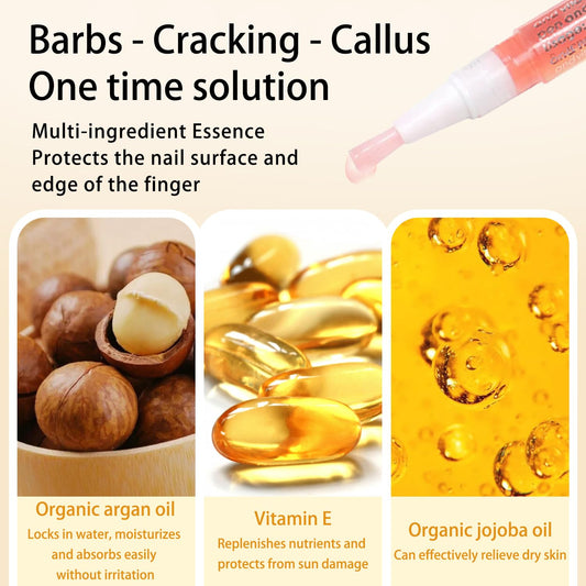 Cuticle Oil Pen Sweet Almond Nail Growth Serum and Repair Treatment Hydrating Oil for Dry Cuticles and Skin Cuticle Buddy Revitalize Nails with Radiant (6pcs pens)