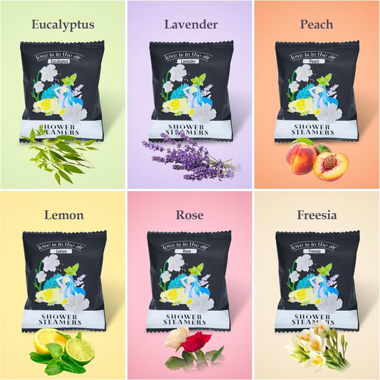 48pcs Aromatherapy Shower Steamers - Relaxation Birthday Christmas Set for Women and Men, Shower Bombs Tablets for Stress Relief and Self Care, Luxury Home Spa