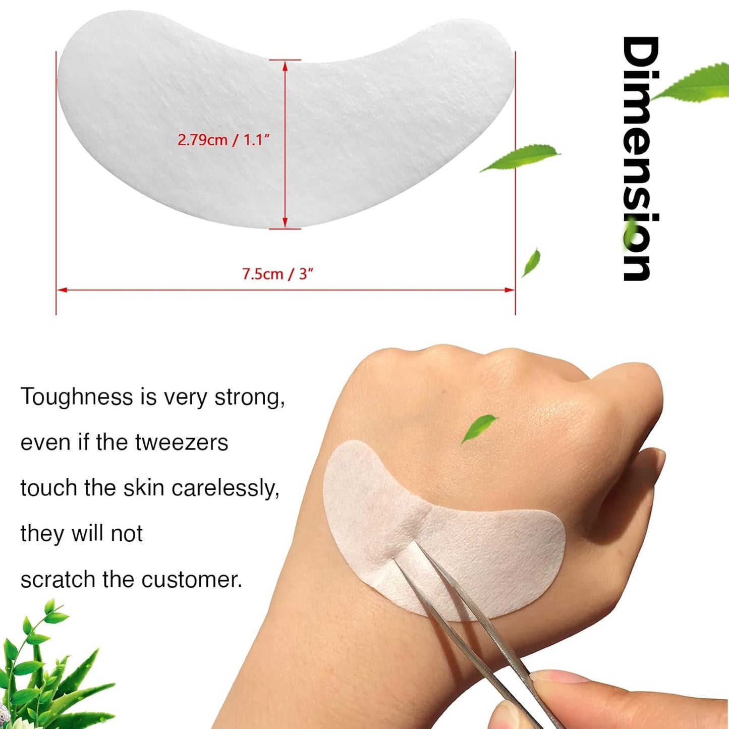 GreenLife 100% Naturel Eyelash Extension Under Eye Gel Pads patches kit Collagen with Aloe Vera Hydrogel Eye Patches set for Eyelash Extension Supplies Tools - 400 pairs