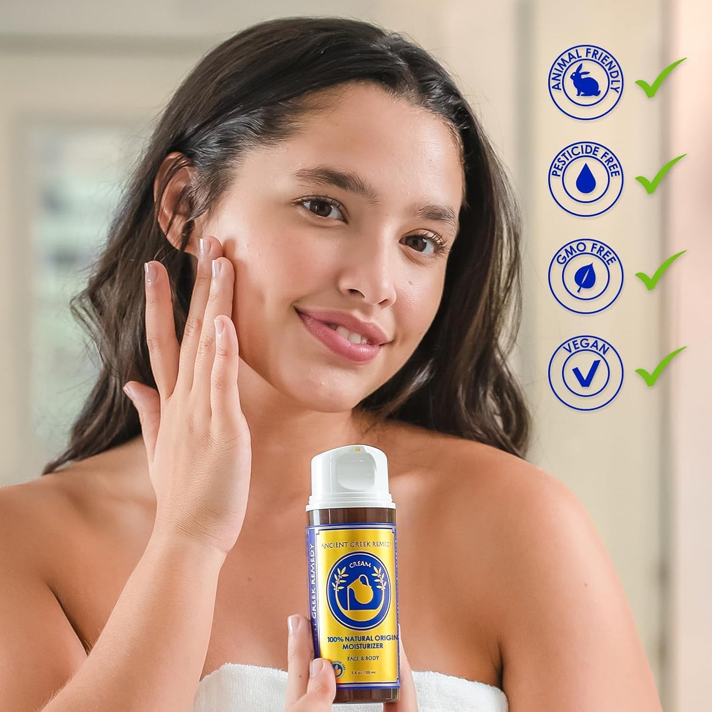 Organic Anti Aging Face and Body Butter Cream for Dry Skin, Hair, Hands, Cuticle, Nails. Made of Almond, Olive, Jojoba Vitamin E, Lavender oil. Day and Night Moisturizer for Women and Men