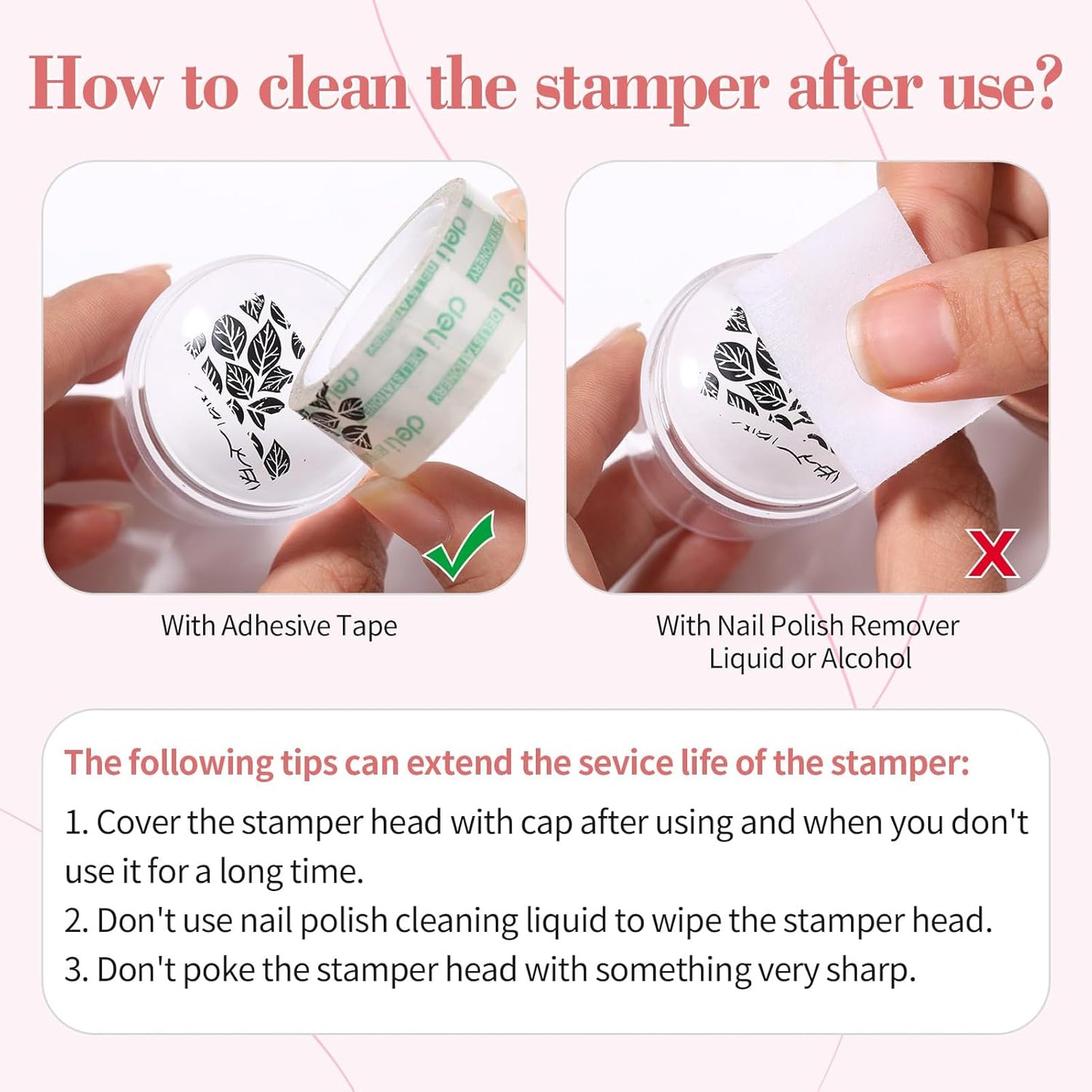 Born Pretty French Manicure Kit, Nail Stamper and 2Pcs Gel Nail Polish, Include Jelly Nude White Colors for French Tip DIY Salon, U V Light Cure