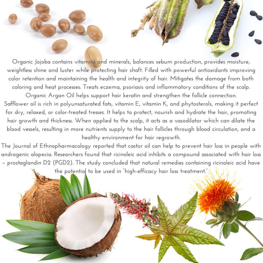 Organic Hair Growth Set | Fertile Roots Shampoo + Conditioner + Leave-In Treatment | Follicle Stimulating Rosemary, Ginger & Clove | Anti-Hair Loss, Strengthening, Nourishing | USA made