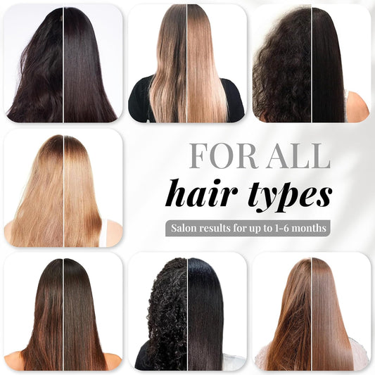 Expert Hair Sensation Keratin Hair Treatment Brazilian 100ml (2Pack) + Deep Cleansing Shampoo 30ml -Anti Frizz, Long Lasting Results-Keratina Para Alisar El Pelo, Keratina Brasileña– Complete Set