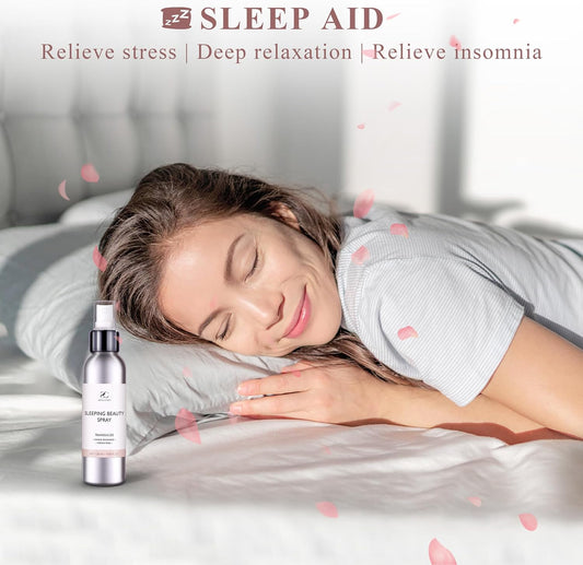 Pillow Ritual Aromatic, Calming and Relaxing Pillow Mist, Linen and Fabric Sleep Spray, Infused with Natural Essential Oils Enhance Bedtime Routine, Roses Rosewood Aluminium Bottle 4.05 oz