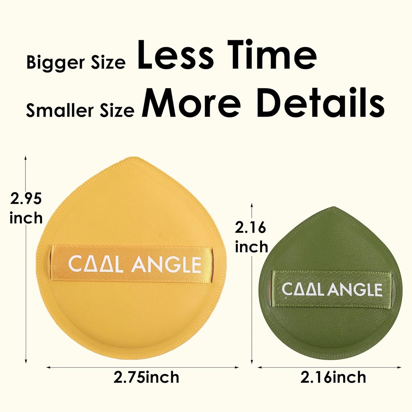 4Pcs X-Large Makeup Sponge Puff Set For Foundation Concealer & Powder, Latex Free Blender Sponges Puff For Natural And Easy Makeup, Soft Long-lasting And Beginner-friendly