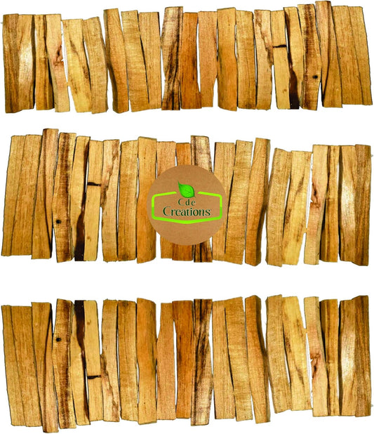 60 Palo Santo Smudging Bulk Lot Sticks, High Resin Palo Santo, Holy Wood. Premium Certified Authentic, Wild Harvested Incense Stick for Purifying, Cleansing, Healing (60 Sticks)