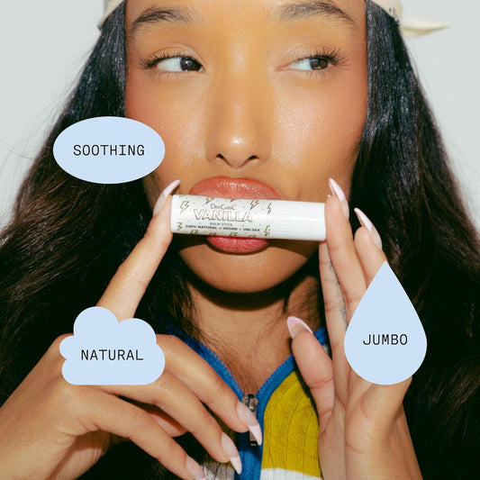 DedCool Lip Balm Stick (Coconut Milk) Jumbo, Vegan, Flavored, Coconut Oil Lip Balm, Long Lasting, Moisturization, Hydrates Dry & Chapped Lips, Vegan, Natural, Clean, Non-Toxic, Fragrance For All