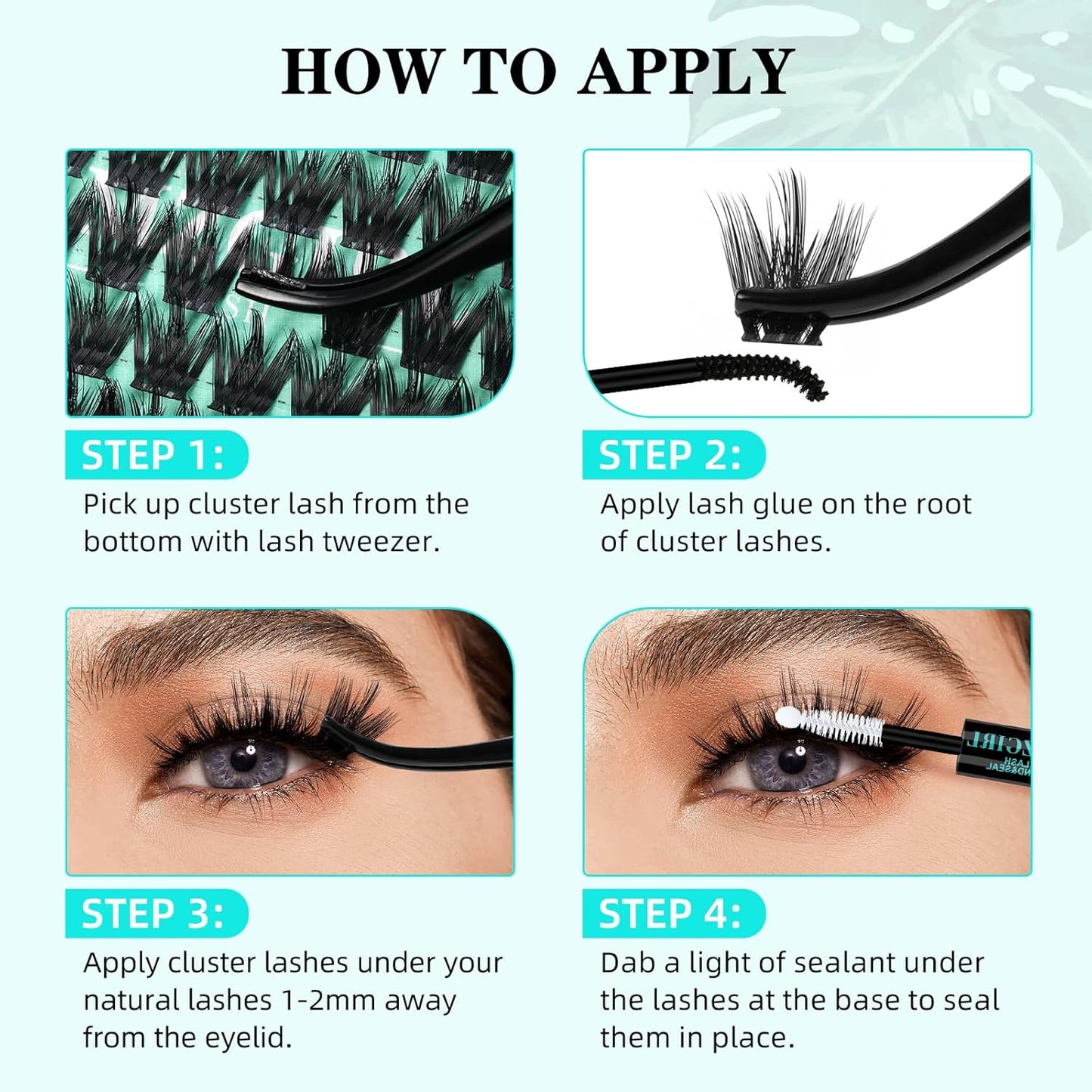 Lash Clusters Wet Look 168Pcs Eyelash Cluster Ultra-Thin Lash Band Eyelashes Extensions Spiky Anime Wide Span Lashes(Orchid,C-14mm)