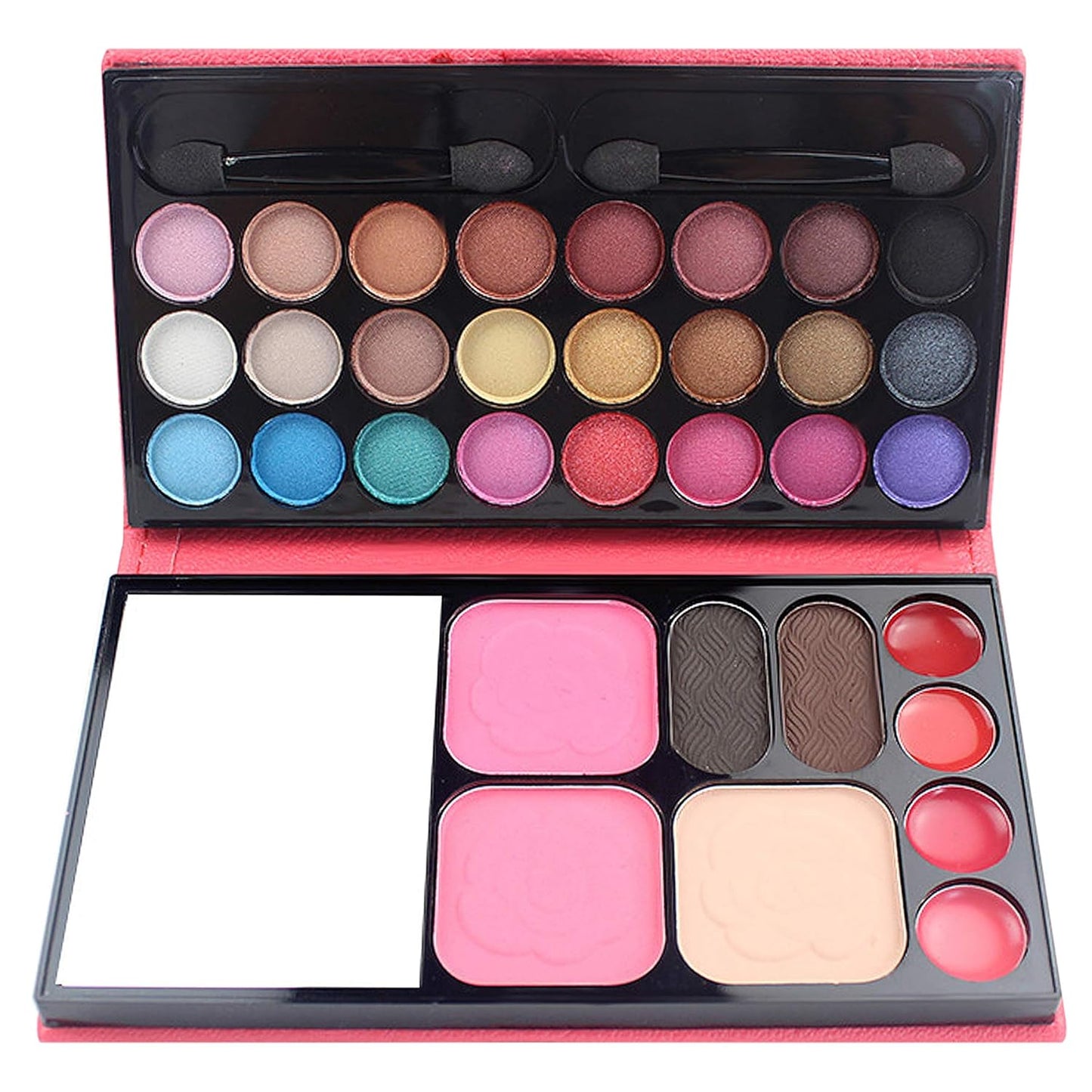 Cosmetic Make up Palette Set Kit, 24 Colors Eyeshadow/Lip Glosses/Eyebrow Powder/Blushers/Pressed Powder/Mirror/Brushes, All-in-One Makeup Gift Set for Teens Girls Beginners Pros