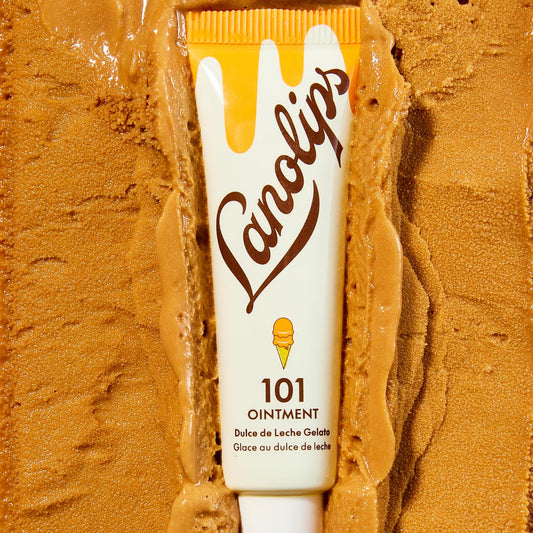 Lanolips 101 Ointment - Lanolin Lip Balm for Smooth, Hydrated & Healthy Lips - Multipurpose Lip Ointment with Lanolin Oil for Dry Lips, Cuticles & More - Dulce de Leche (0.35 oz)