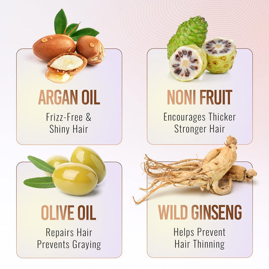 Herbishh Hair Color Shampoo for Gray Hair–Natural Hair Dye Shampoo with Argan Hair Mask–Travel size-Colors Hair in Minutes–Long lasting colour–1pack –Ammonia-Free (#Dark Brown)